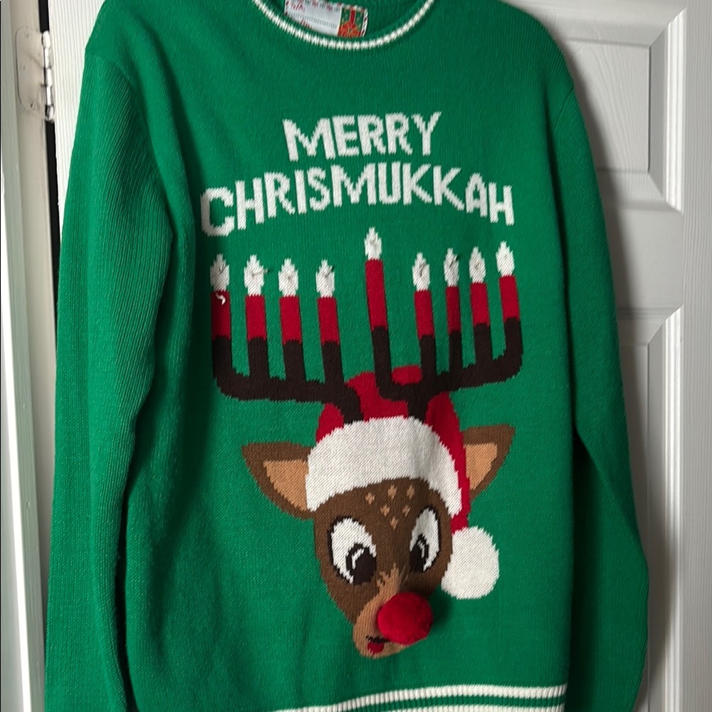 Green Merry Chrismukkah Sweater